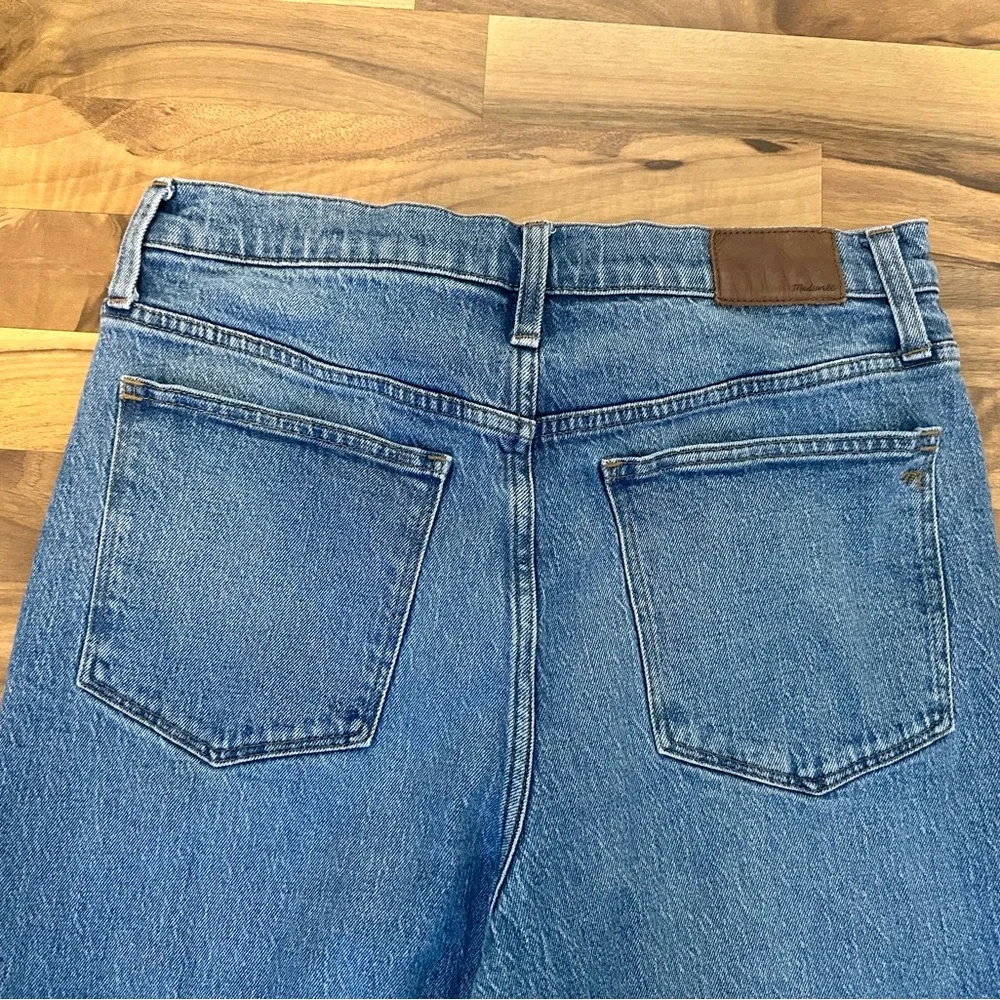 Madewell Women's Tall High Rise Slim Boy Jean Straight Leg Blue 29T - Picture 3 of 12